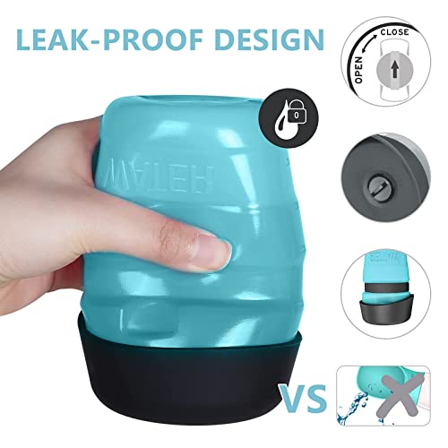 Lesotc 2022 Upgraded Pet Water Bottle For Dogs,Dog Water Bottle Foldable,Leak Proof Dog Travel Water Bottle,Dog Water Dispenser,Lightweight & Convenient For Outdoor Walking,Hiking,Travel,Bpa Free #TOP3