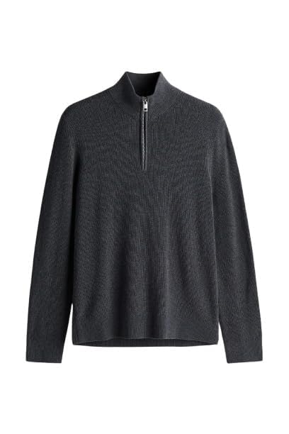 A to Z CREATION Solid Half Zipper Long Sleeve Winter Wear Pull On Sweatshirt for Mens