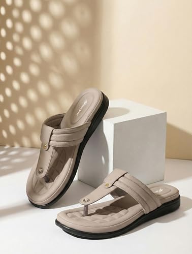 Image of HEALTH FIT EXTRA SOFT Women's Comfortable Memory Foam Doctor Slippers /Flip-Flops|Fashionable Casual & Stylish|Lightweight & Breathable|Outdoor Synthetic Casual Chappals Sandals Ladies & Girls HF28