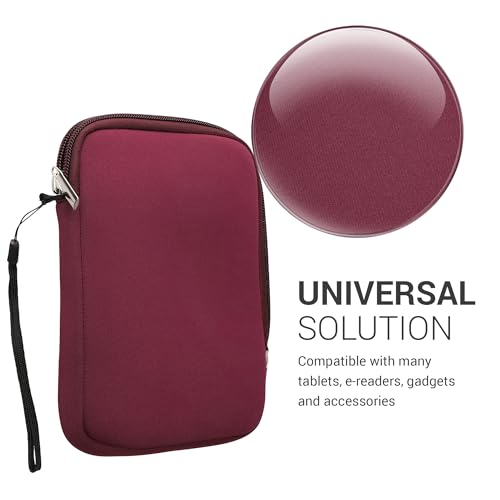 kwmobile Schutztasche für eReader - Neopren Tasche Hülle Cover Case Schutzhülle Brombeere - 17 x 12 x 2 cm Innenmaße