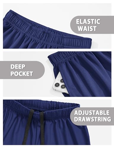Image of Somaibo Boys Athletic Shorts Youth Quick Dry Soccer Basketball Running Gym Performance Mesh Sports Shorts for Kids