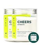 Cheers Hydrate | Oral Rehydration Solution | Electrolytes for Rapid Hydration | Lemon Lime Flavor | 24 Servings | Electrolyte Supplement with Sodium, Potassium, Glucose