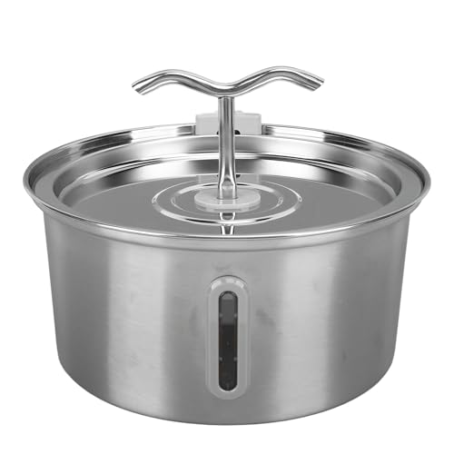 Fuente de Agua para Gatos Acero Inoxidable 3.2L Dual miniatura 7