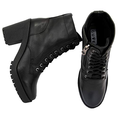 Bota Feminina Coturno em Couro Salto Médio Arietto Cor:Preto;Tamanho:37