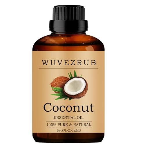 Wuvezrub Coconut Essential Oil for Diffuser, Aromatherapy & DIY-240ml