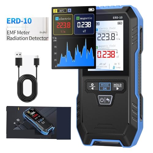 Detector EMF portátil 4 en 1 con modo curva miniatura 2