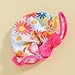 Toddler Girl Swimsuits Infant Baby Girl Bathing Suit Bikini Sets Swimwear 3 Piece Summer Beach Outfit Top Shorts Hat (G-Orange Flower,2-3 Years)
