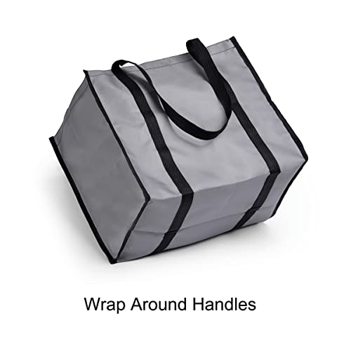 Longteam Extra Large Reusable Foldable Shopping Bag, Fold Away Washable And Lightweight Shopper Bag With Reinforced Handles (2 Pack) #TOP3