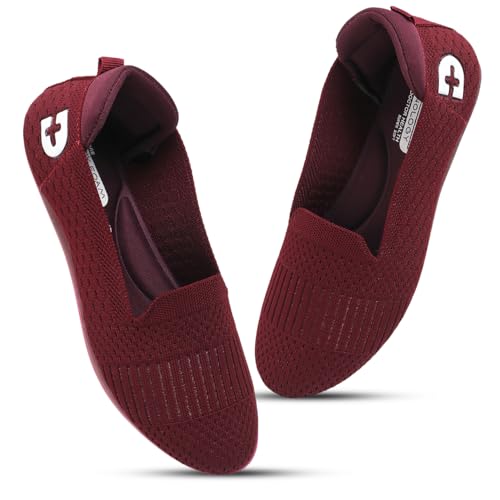 Image of DOCTOR HEALTH SUPER SOFT Women's Memory Foam Walking & Running Shoes | Lightweight Slip-On Sneakers for Gym, Training, Casual & Everyday Use | Flexible, Soft Cushion Athletics for Ladies & Girls