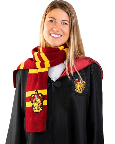 Funidelia Bufanda Oficial Harry Potter Gryffindor para hombre y mujer. Accesorios de disfraces para adultos para fiestas, Carnaval y Halloween - imagen 2