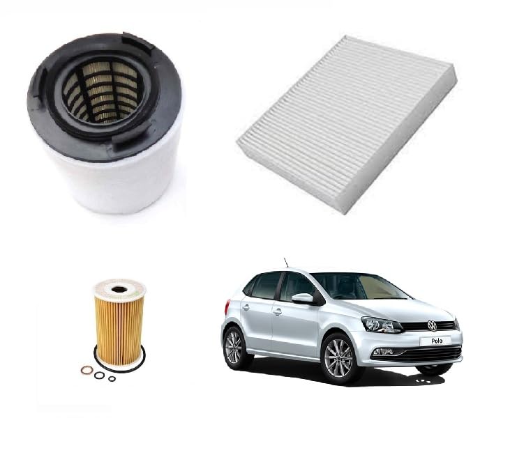 AutoClean Air Filter + Oil Filter + Cabin Filter Set For Polo Diesel (Pack of 3)-image-46
