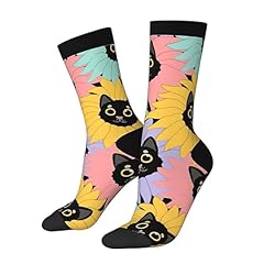 Fun Sunflower Black Cat