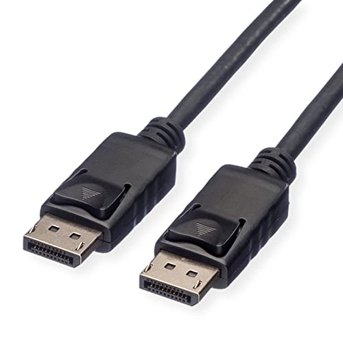 Rotronic ROLINE DisplayPort Cable | DP M/M v.1.2 LSOH Classified Transmission of Video and Audio Signals Black 5 m
