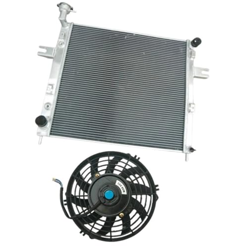 Radiador de aluminio de 3 filas y ventilador de alta capacidad para motor 4.0