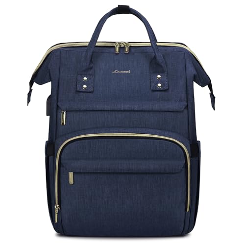 Image of LOVEVOOK Laptop Backpack for Women,17 Inch Professional Womens Travel Backpack Purse Computer Laptop Bag Nurse Teacher Backpack,Waterproof College Work Bags Carry on Back Pack with USB Port