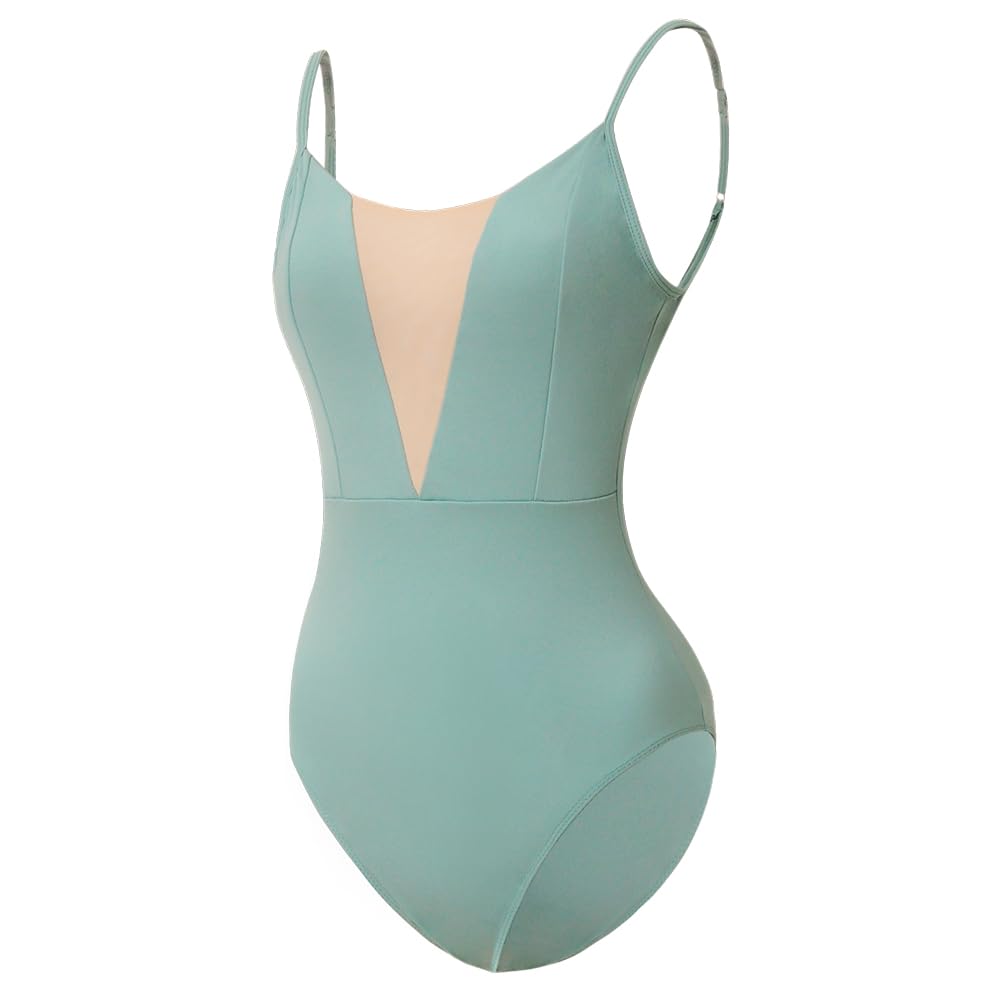Photo 1 of ROYAL SMEELA Women’s Camisole Dance Leotards with Adjustable Straps Ballet Leotards for Women Backless Ballet Dance Leotard Dark Cyan - S