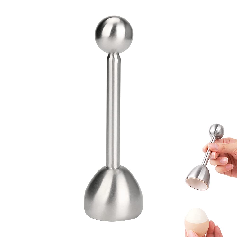 E-More Egg Topper, Soft Hard Boiled Egg Cracker Stainless Steel Eggs Shell Separator Eggs Opener Remover Eggs Cutter for Breakfast Kitchen Tool
