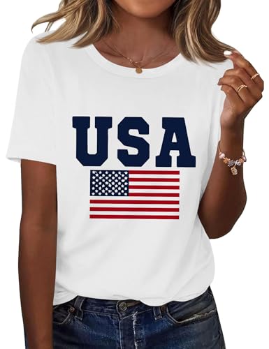 Kistore Kistore Womens Crew Neck Short Sleeve Tops Casual Blouse Summer Shirt S-3XL