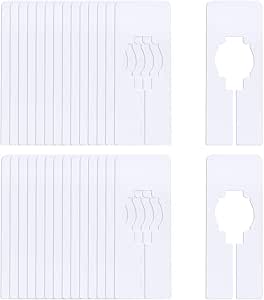Lot De 10 Séparateurs De Penderie Ronds Réutilisables | Diamètre 9 Cm | Pour Trier Vêtements Par Taille Ou Couleur | Étiquettes Vierges Personnalisables