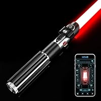 Lichtschwerter Lightsaber für Erwachsene mit App-Steuerung, Smooth Swing RGB-Farben Veränderbar Duell-Lichtschwert, Neueste V3.0 Motion Control Lichtschwert mit 16 Sound-Fonts (DV)