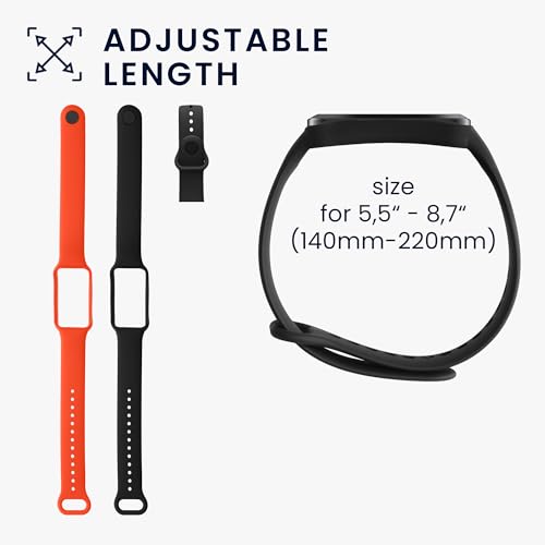 kwmobile 2X Sportarmband kompatibel mit Amazfit Band 7 Armband - Fitnesstracker Band Set aus TPU Silikon