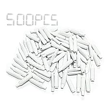 Low Voltage Wire Connectors, Dry B-Connectors Wire SplicesWire Crimp Bean Type Splice for Low Voltage, White 500 PCS