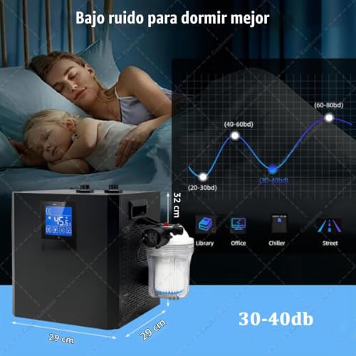 Miniatura 3 de Cashwise Enfriador De Baño De Hielo Para Bañeras De Inmersión Fría, Enfriamiento Rápido, Recuperación Muscular Definitivo, Con Manguera Aislada, 2 Bombas Y Filtro Pp De 3 Micrones