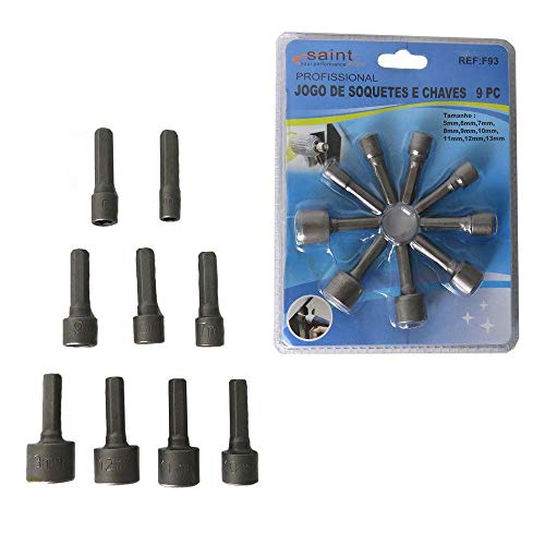 Kit Jogo de pontas Bits Soquete Canhão Parafusadeira