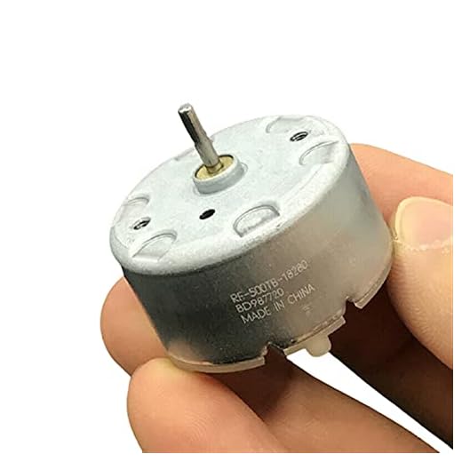 YEESEU dc Motor Spray Machine Motor, RF-500TB-18280 DC Motor, DC 3V 5V 6V 5650RPM 32mm Diameter DIY Sparing Parts
