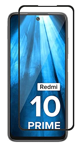 Image of DD SON Military-Grade Gorilla Tempered Glass For Redmi 10 Prime, Redmi Note 10T and Poco M3 Pro (6.5 Inch) With Installation Kit | Edge to Edge Coverage | Black