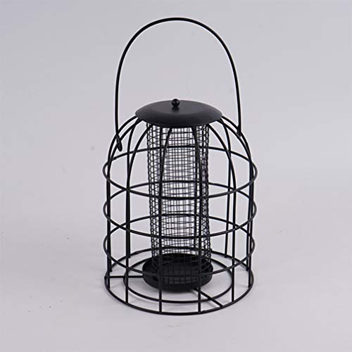 Outside Birds Feeder Caged Tube Bird Feeder Iron Hanging Bird Outdoor Wild Bird Feeder Mesh Grid Tube Birds Cage For Store Home Indoor Hanging Suet Feeder #TOP1