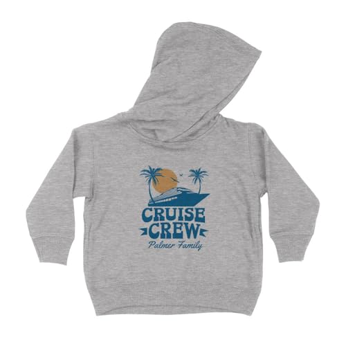 Cruise Crew Palmer Family Kids Hoodie Sweatshirt Toddler 5T Heather Grey
