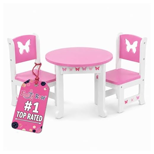 Emily Rose 18 Inch Doll Dining Set