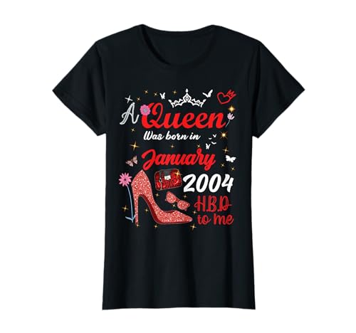 Janvier 2004 Anniversaire This Queen Was Born in Janvier 2004 T-Shirt
