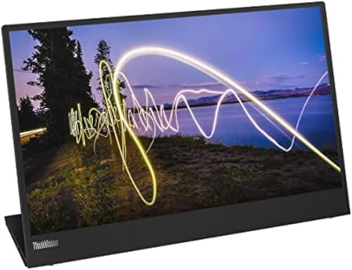 Lenovo ThinkVision M15 Écran LED 15 15.6 visualisable portable 1920 x 1080 Full HD @ 60 Hz IPS 250 cdm² 1000:1 6 ms 2xUSB C corbeau - vue 3