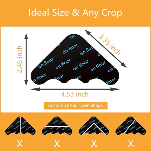 DVKKHD 12 peças de fita de carpete dupla face, prendedor de tapete para pisos laminados de azulejo d