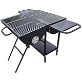 gzcmxh Charcoal Grill - Doulbe Charcoal Barrel Grill with...