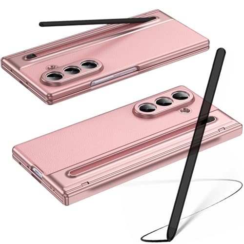 Protection charnière Galaxy Z Fold7 étui rose antichoc avec stylet