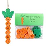 Generisch Button Bastelset | Osterdeko Häschen Deko Für Zuhause - Bastelset Mit Knöpfen Und Schnur Materialpaket | Für Kinder Erwachsene Wohnzimmer Schlafzimmer Tür Fenster Wand Geburtstag Reise Fest