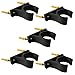 Pmsanzay 5/PK Universal Vertical Baseball Bat Softball Bat Display Wall Mount Wall Rack Wall Holder - Hold 5 bat - Easy to Install - Hardware Included - No Bat