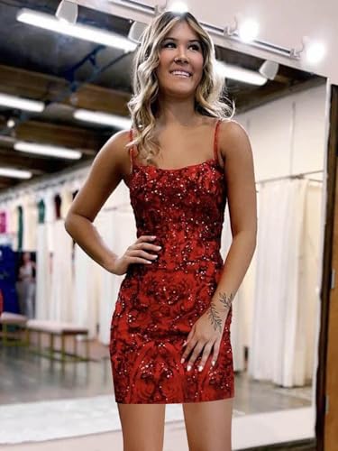 POMUYOO Corset Homecoming Dresses for Teens 2025 Short Sparkly Sequin Lace Formal Cocktail Party Gowns4