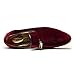 CMM Men's Comfort Fashion Slip-On Loafers Tuxedo Casual Dress Shoes with Gold Rhinestone Size 9.5, Red
