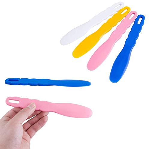 BONEW Lot de 6 spatules mélangeuses en plastique pour impression d'alginate Cover