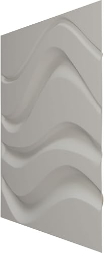 Miniatura 4 de Ekena Millwork 19 58"W x 19 58"H Wave EnduraWall Decorative 3D Wall Panel, Metallic Champagne Mist (Covers 2.67 Sq. Ft.