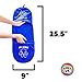 Paws Up Paw Cleaning Towel for Dogs removes mud Dirt Grass Sand allergens Machine Washable Microfiber Also Great for a Quick Dry Puppy Bath Towel with Two Hand Pockets for Control. 25.5” X 9” Blue