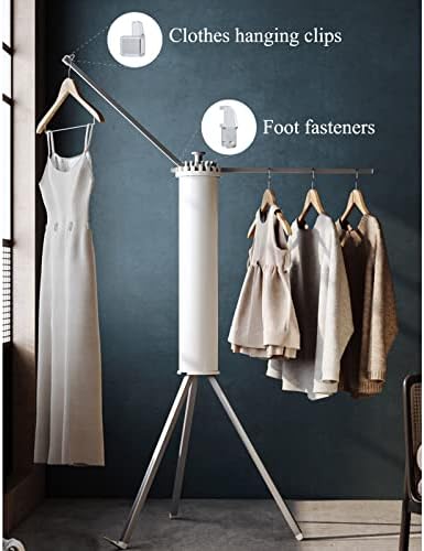 Foldable Clothes Drying Rack Clothes Drying Rack Indoor,Foldable Laundry Drying Rack, for Drying Cap, Face Mask, Socks, Towels, Underwear, Diapers, Aluminium Drying Rack