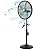 hykolity 18 inch Oscillating High-Velocity Outdoor Pedestal Misting Fan, 3-Speed Patio Fans for Outside, Adjustable Height, 120° Oscillation, Waterproof, Industrial Fan for Outdoor