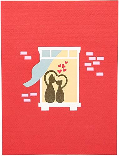 PopLife Love Kitties Pop Up 3D Pop Up Greeting Card - Mother's Day Card, Valentine's Day, for Cat Lovers - for Mom, for Wife, for Grandma, for Daughter, for Friend, for Mother in Law