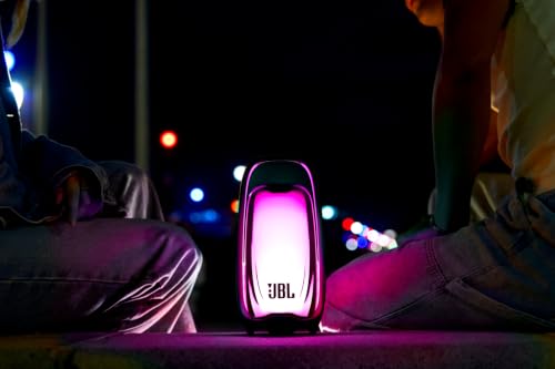 JBL Pulse 6, Tragbarer Lautsprecher mit 360°-Lichtshow, Schwarz