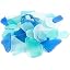 Cobalt Blue Aqua & Frosted White